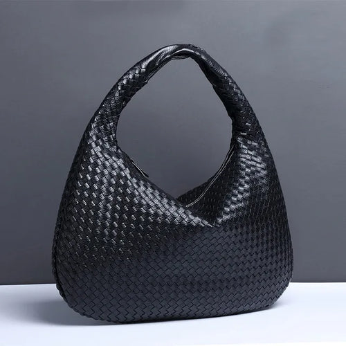 Lune London | Vintage Shoulder Bag Women Woven Handbag with Zipper On Sale