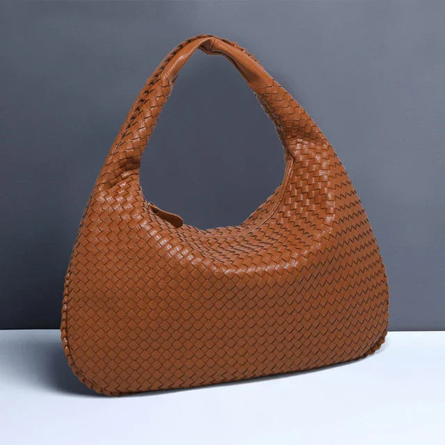 Lune London | Vintage Shoulder Bag Women Woven Handbag with Zipper On Sale