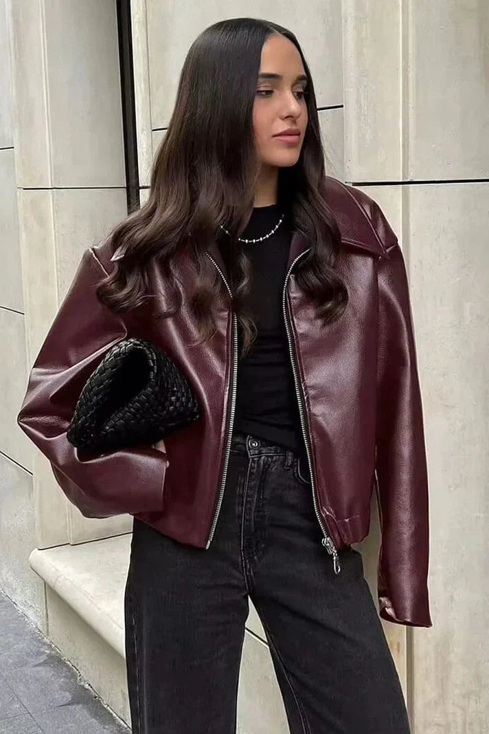 Lune London | Revers Leather Biker Jacket
