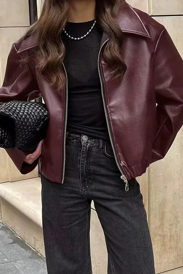 Lune London | Revers Leather Biker Jacket
