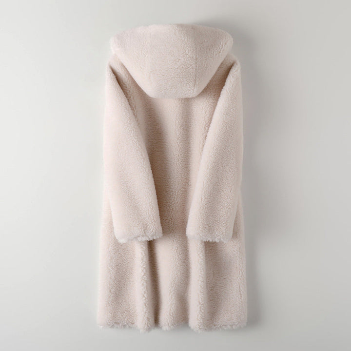 Lune London | Warm Women's Teddy Jacket with Hood and Buttons