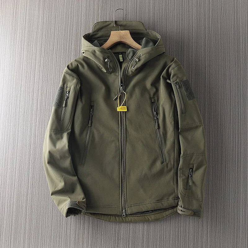 Lune London | Men's Softshell Jacket - Water Repellent with Hood