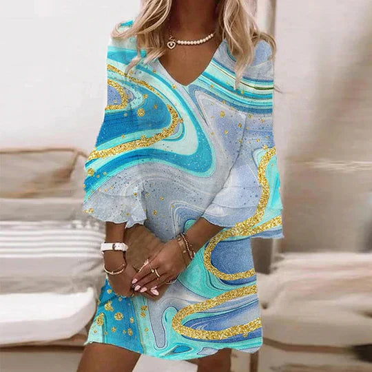 Lune London | Summer dress with bell sleeves