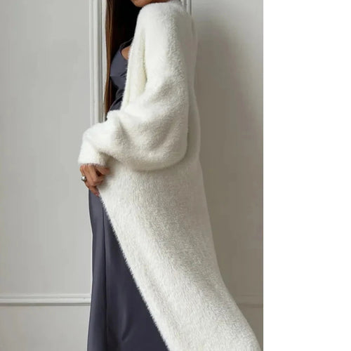 Lune London | Women's Long Knit Cardigan with Loose Fit