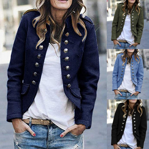Lune London | Women's Blazer with Stand-Up Collar