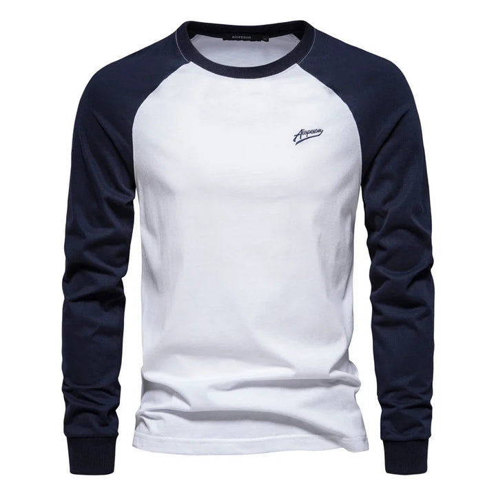Lune London | Long Sleeve T-Shirt - Casual T-Shirt with Contrasting Sleeves