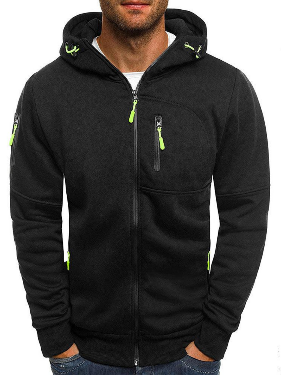 Lune London | Sports jacket for men, Slim Fit with hood - Lightweight
