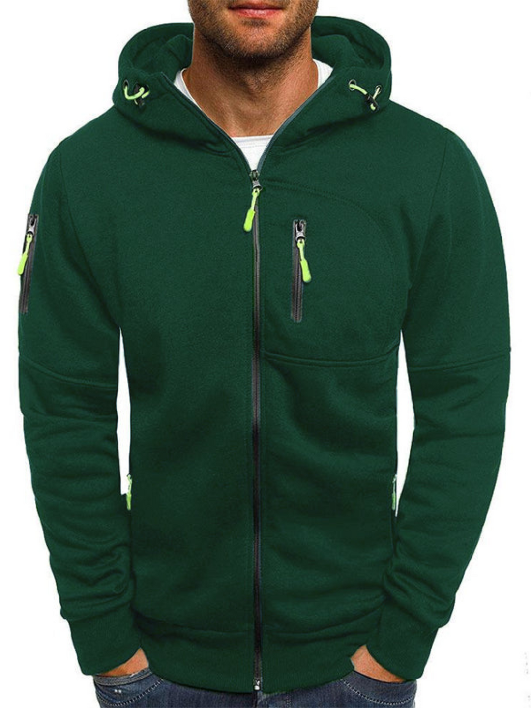 Lune London | Sports jacket for men, Slim Fit with hood - Lightweight