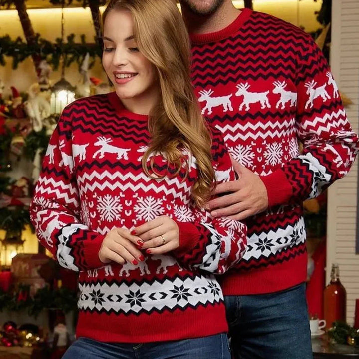 Lune London | Pull de Noël - Pull d'hiver unisexe pour couples