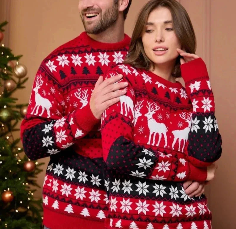 Lune London | Pull de Noël - Pull d'hiver unisexe pour couples