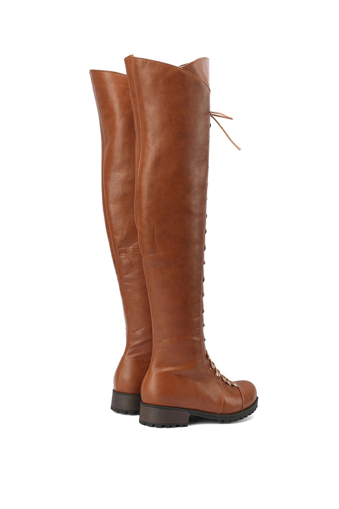 Chic Und Stil | Over-The-Knee Boots with Laces