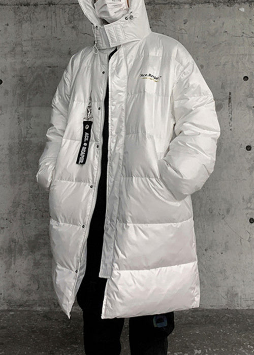 Lune London | Men's Down Winter Coat with Zip and White Hood