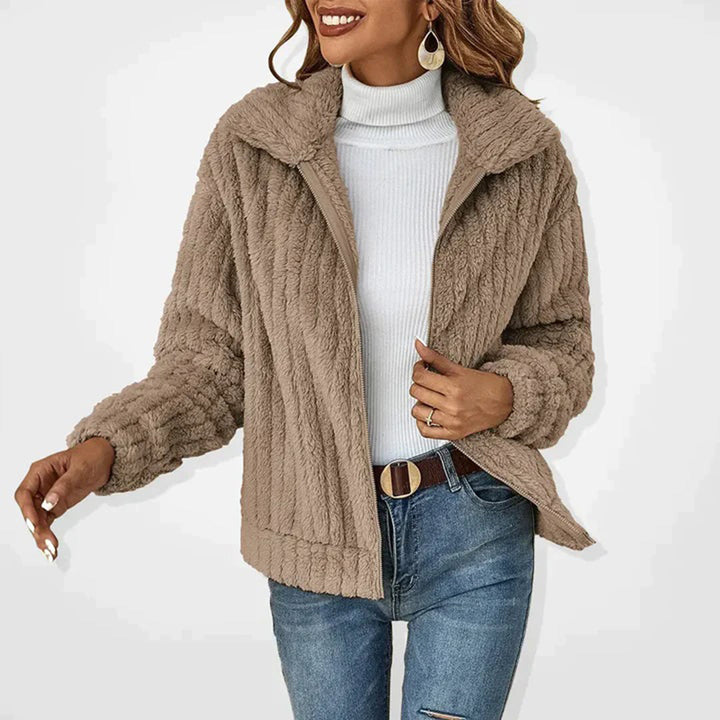 Lune London | Veste Sherpa chaude avec zip