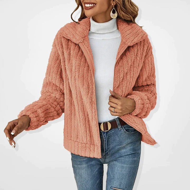 Lune London | Veste Sherpa chaude avec zip