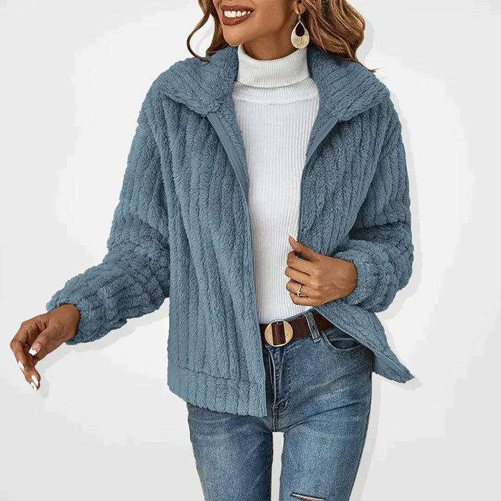Lune London | Veste Sherpa chaude avec zip