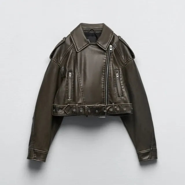 Chic Und Stil | Short Biker Jacket for Women