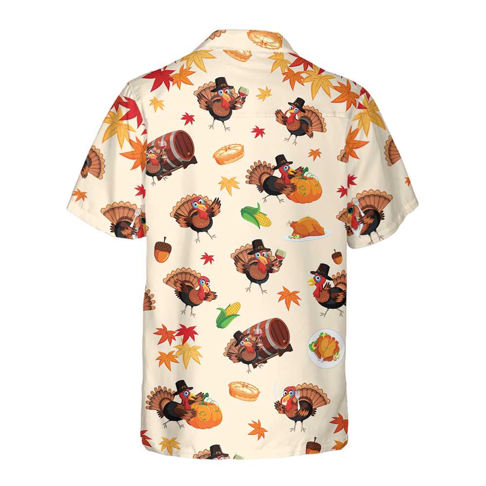 Lune London | The cutest turkey Hawaiian shirt for Thanksgiving, Fun Gobble T-shirt, gift for Christmas