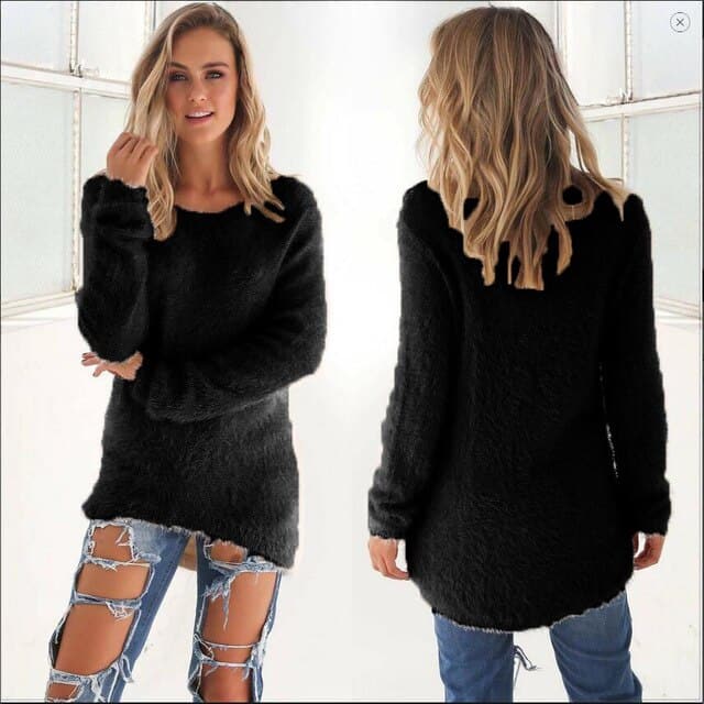 Lune London | Knit Sweater - Soft Fluffy Quality - Casual Fit - Long Sleeves