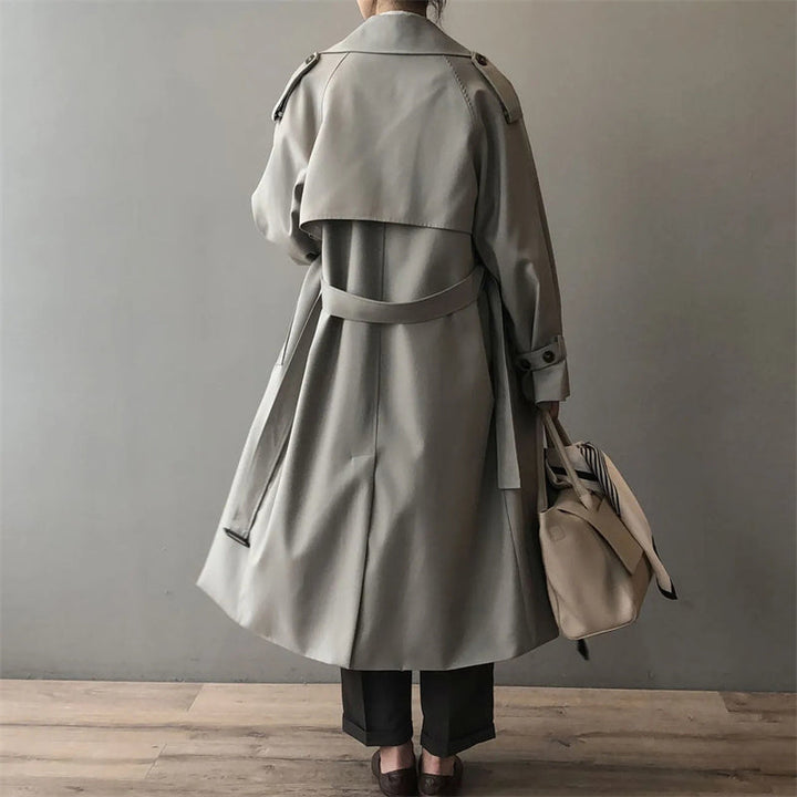 Lune London | Longer Cut Trench Coat for Women - Water Repellent, Classic Collar