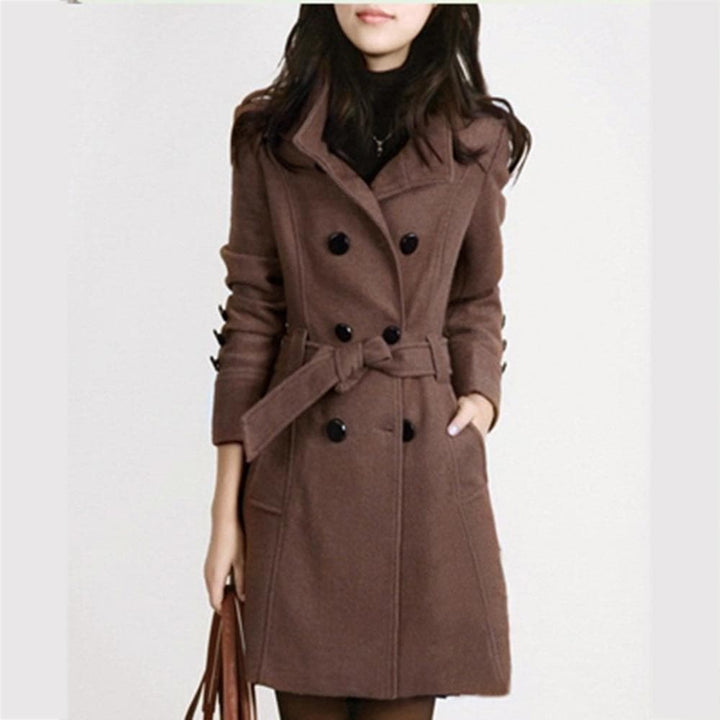 Lune London | Women's trench coat for winter, knee-length, double-breasted