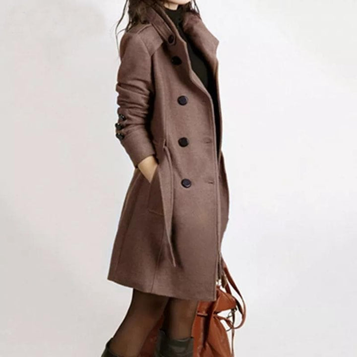 Lune London | Women's trench coat for winter, knee-length, double-breasted