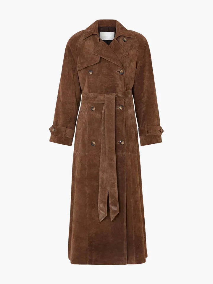 Chic Und Stil | Suede Trench Coat