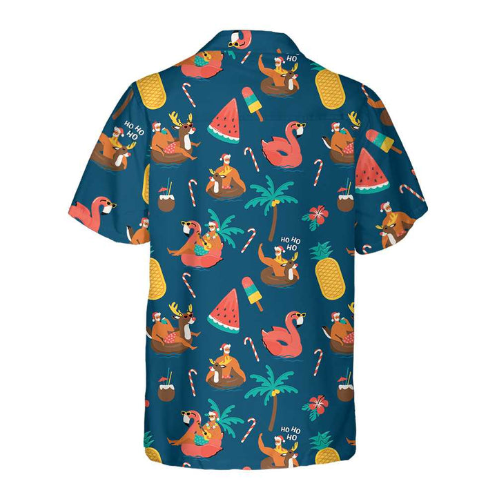 Lune London | Tropical and warm Christmas Hawaiian shirt, fun Christmas shirt, gift for Christmas
