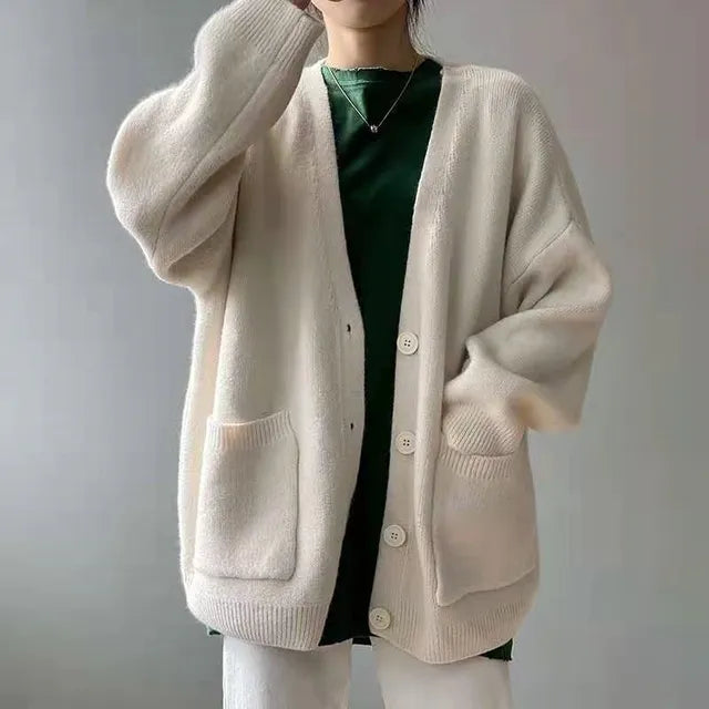 Lune London | Casual Cardigans with V Neck and Long Sleeves