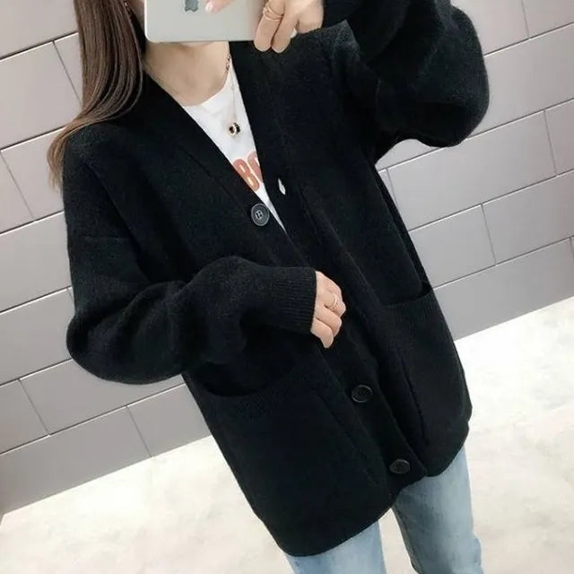 Lune London | Casual Cardigans with V Neck and Long Sleeves