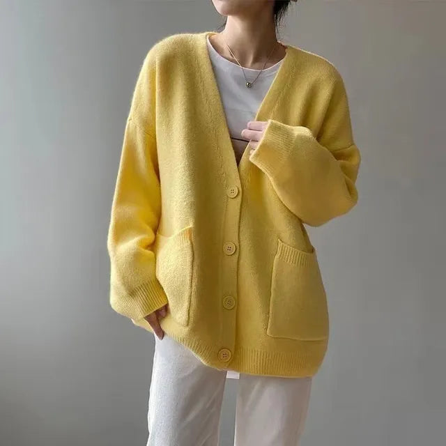 Lune London | Casual Cardigans with V Neck and Long Sleeves