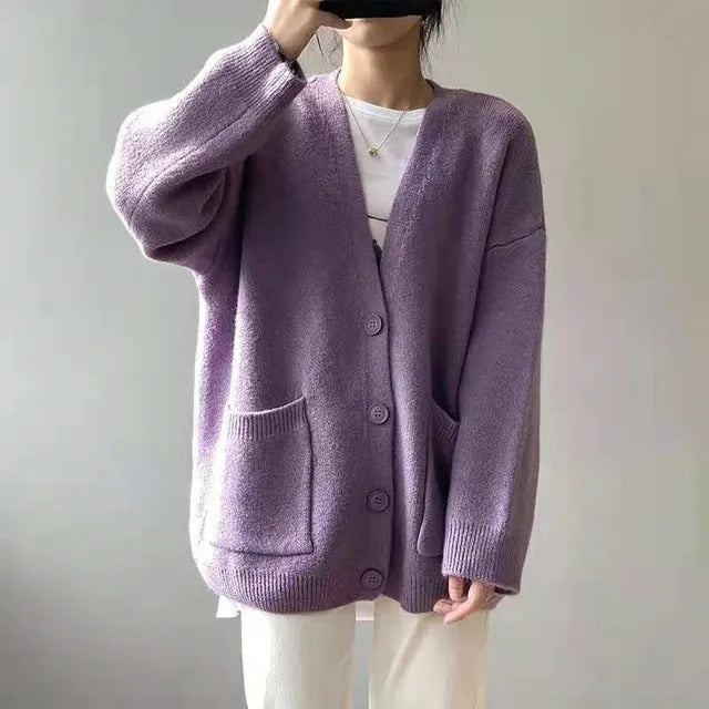 Lune London | Casual Cardigans with V Neck and Long Sleeves