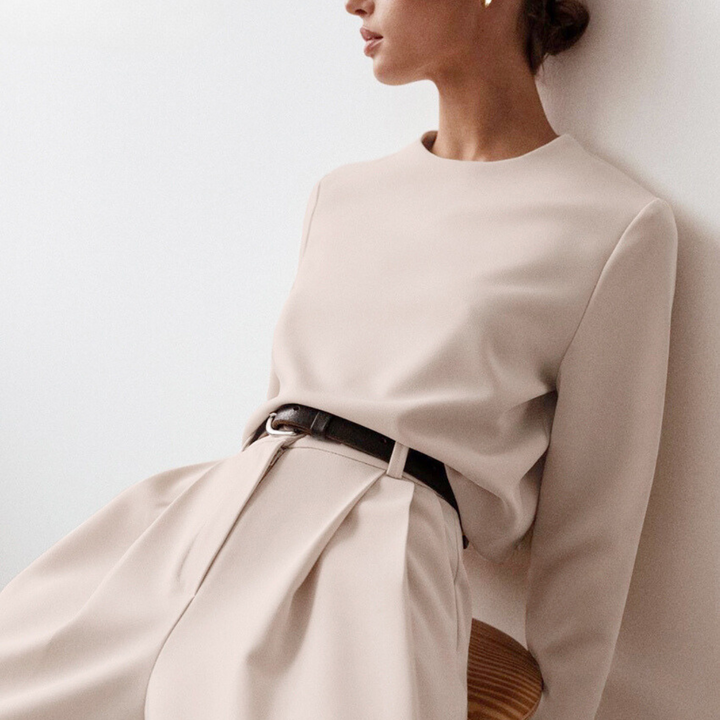 Lune London | Elegant Women's Two-Piece Set with Wide-Leg Pants