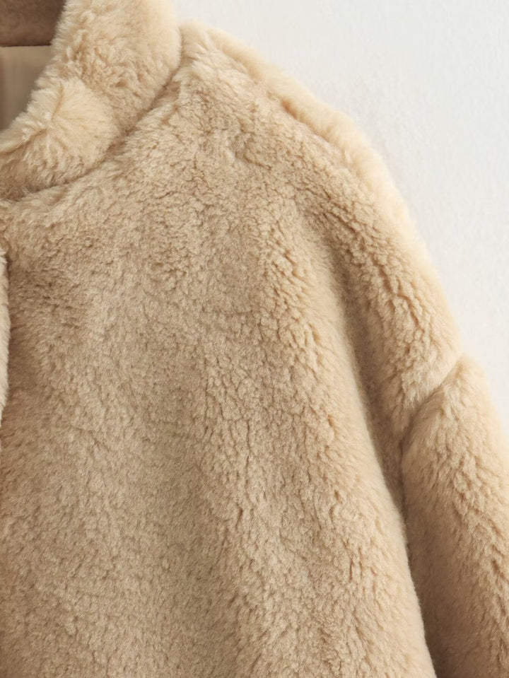 Lune London | Coat with teddy bear look for women