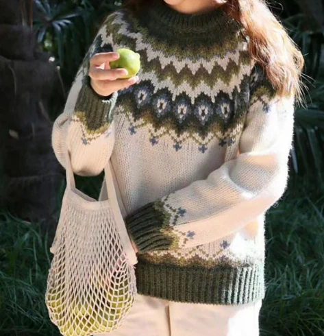 Lune London | Sweater Cozy Nordic Knit Sweater