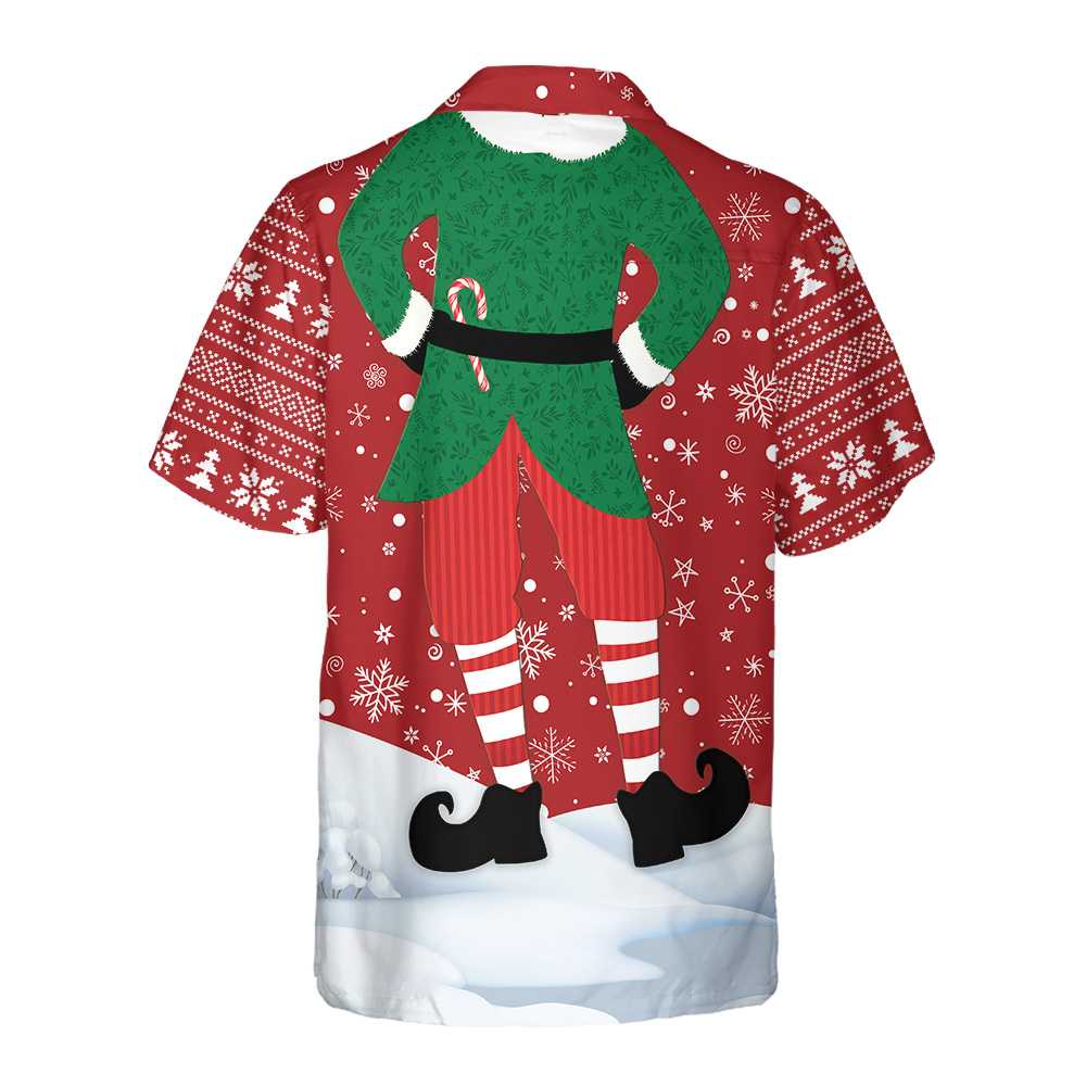 Lune London | Unique design Hawaiian shirt of Christmas elf costume, Fun Christmas elf shirt, Best Christmas gift idea