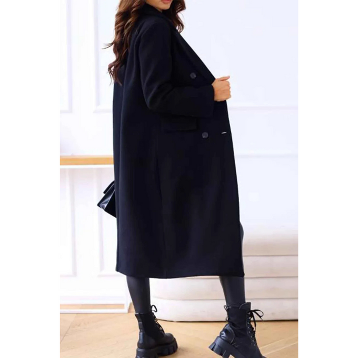Lune London | Long coat - Oversized fit - Wool quality - Double-breasted - Classic details