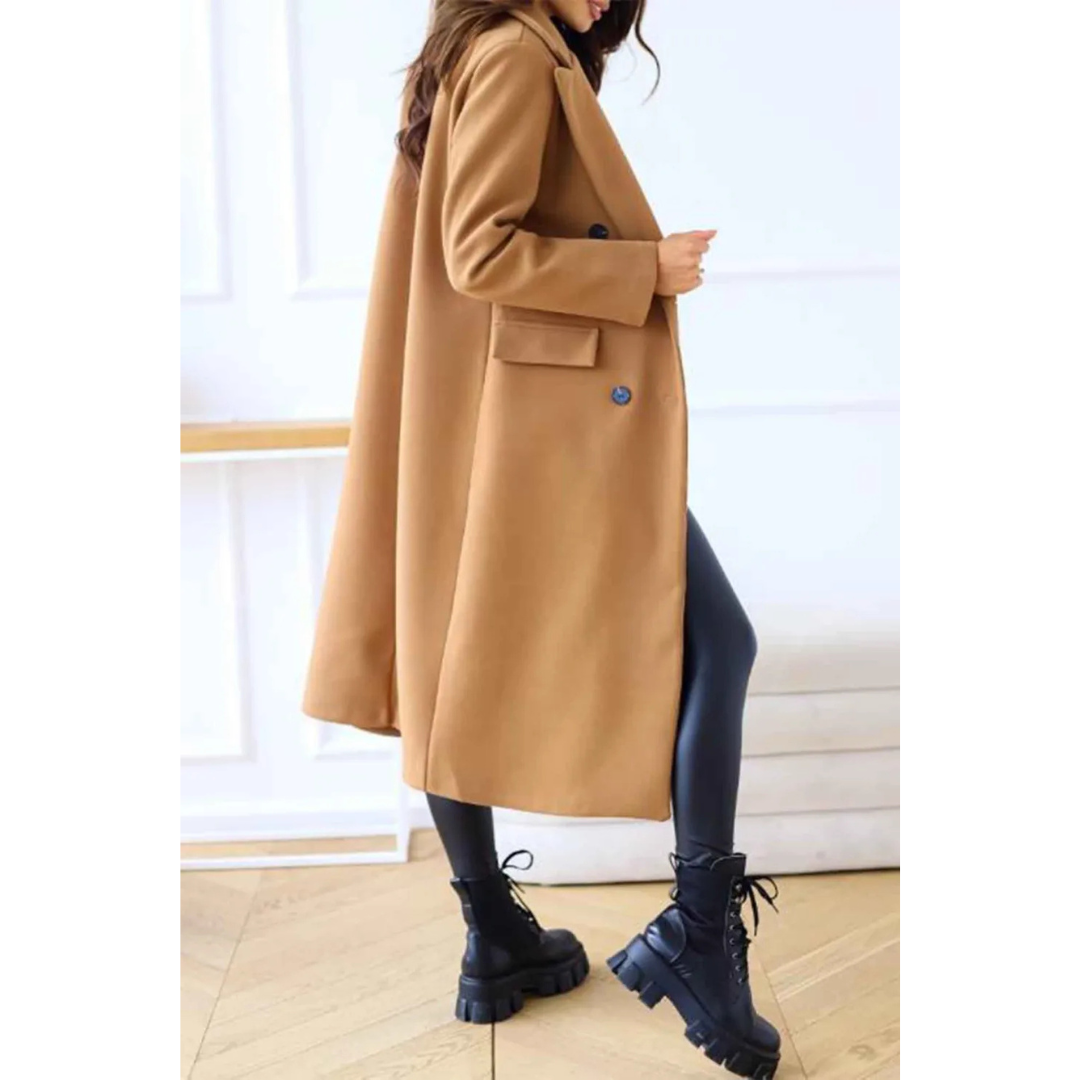 Lune London | Long coat - Oversized fit - Wool quality - Double-breasted - Classic details