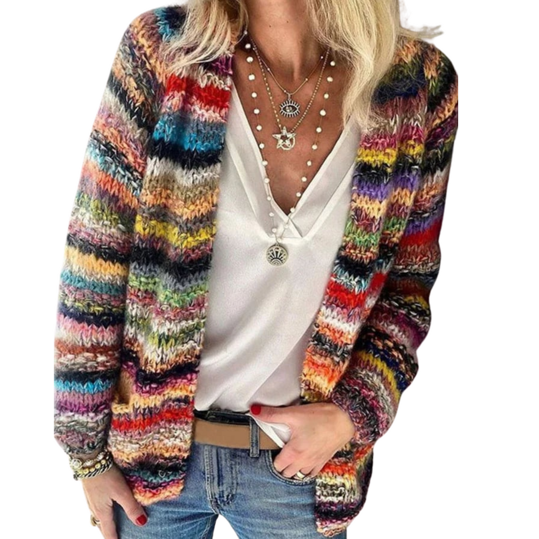 Lune London | Cardigan - Colorful & Elegant - Knitted pattern & Soft cut