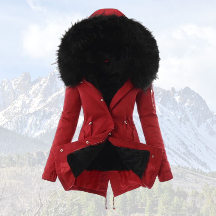 Lune London | Thermally Insulated Winter Jacket Stylish Winter Coat with Faux Fur Hood