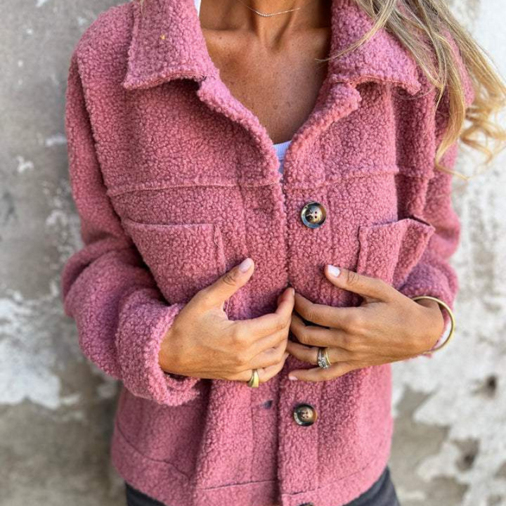 Lune London | Teddy jacket with buttons Soft and Warm Perfect for Autumn and Winter
