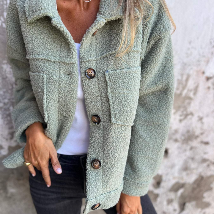 Lune London | Teddy jacket with buttons Soft and Warm Perfect for Autumn and Winter