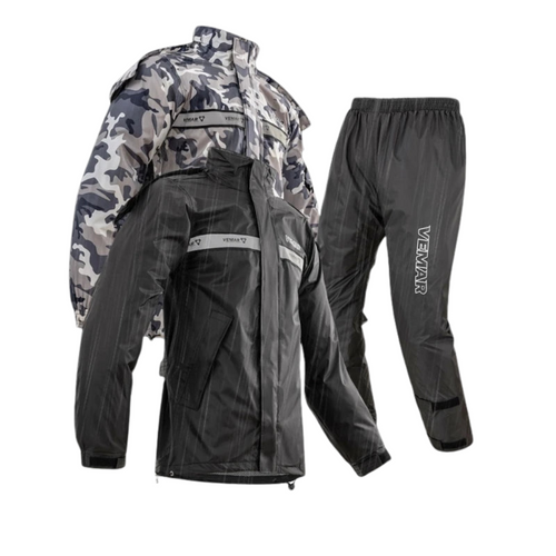 Lune London | Unisex waterproof motorcycle rain suit with hood