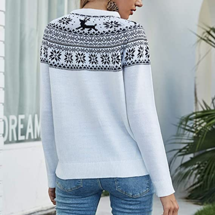 Lune London | Knit Sweater - Fair Isle Pattern - Soft and Warm - Crew Neck - Long Sleeves