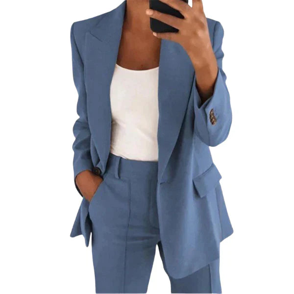 Lune London | Ensemble Blazer - Tenue élégante avec veste & pantalon - Affaires & loisirs