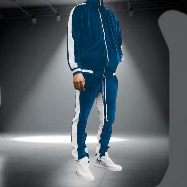 Lune London | Classic Velvet Tracksuit with Full Zip for Men