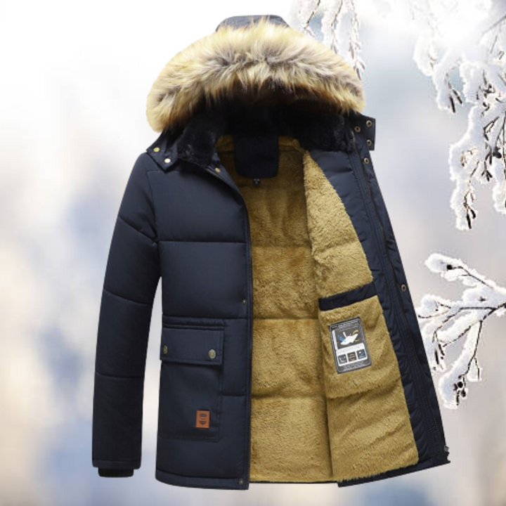 Lune London - Stay warm and stylish with the windbreaker parka with fur hood