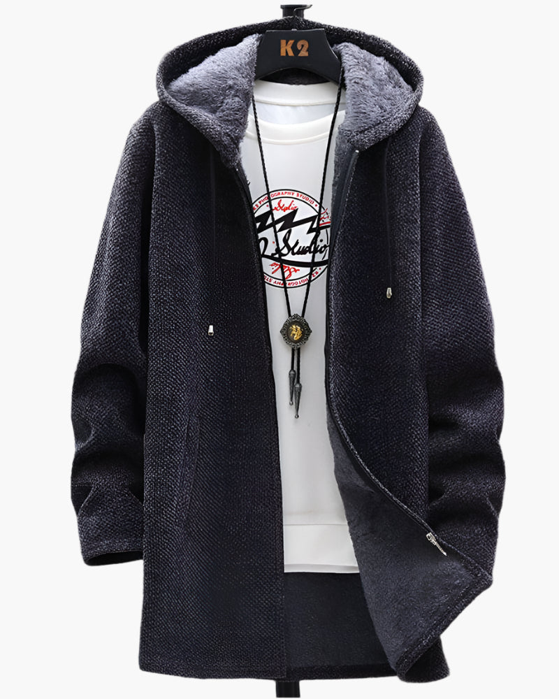 Lune London | Fleece Jacket with Hood - Casual Style for Daily Life and Leisure