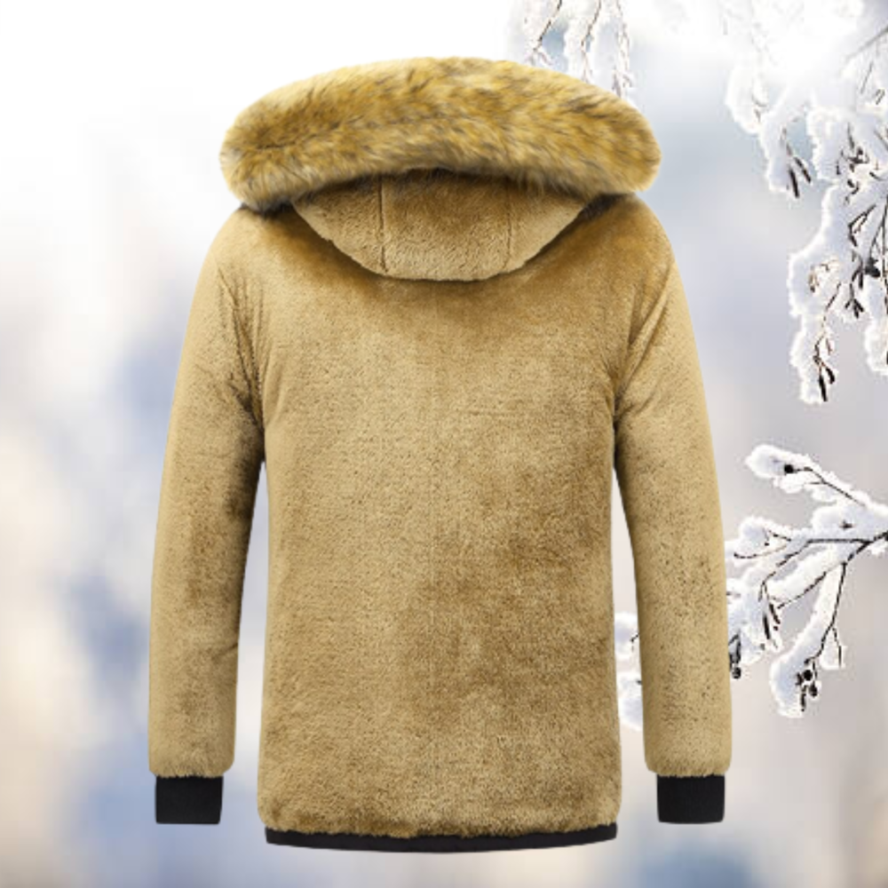 Lune London - Stay warm and stylish with the windbreaker parka with fur hood
