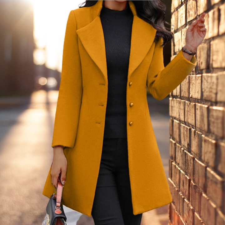 Lune London - Elegant solid long coat