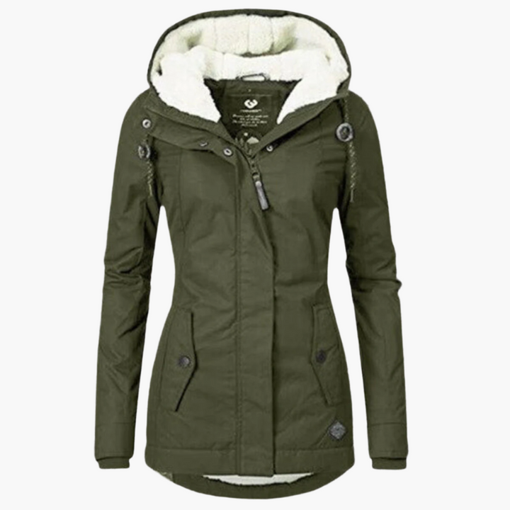 Lune London | Sherpa-Hoodie Winter Jacket - Trendy parka for cold days, tailored fit, perfect everyday companion.